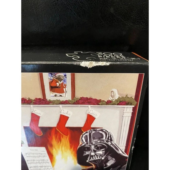 DARTH VADER Star Wars Christmas 300 Large Piece Jigsaw Puzzle Previously Used - Picture 5 of 7